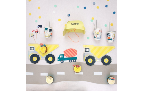 Constructie Bouwplaats Cupcakes Set - 24 stuks - Werktuigen