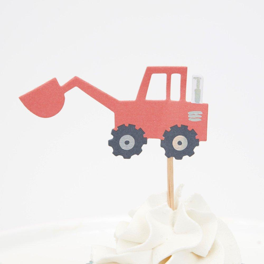 Constructie Bouwplaats Cupcakes Set - 24 stuks - Werktuigen