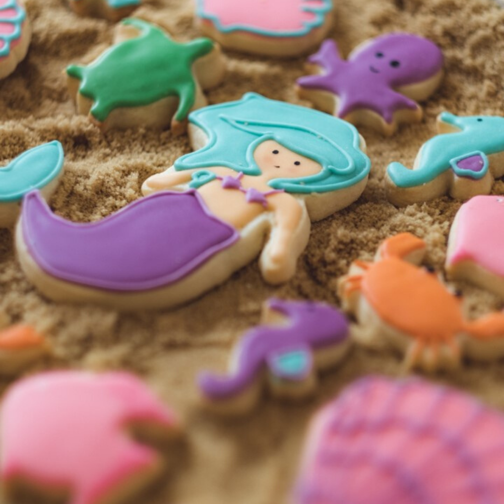 Mermaid en Zeedieren Cookie Cutters Set - 10 stuks - Uitstekers