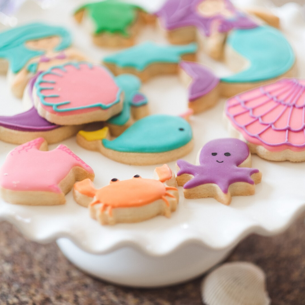 Mermaid en Zeedieren Cookie Cutters Set - 10 stuks - Uitstekers