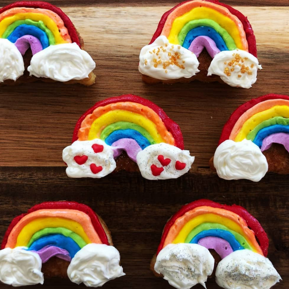 Regenboog Cakevormpjes Mal - per stuk - Bakken en decoreren