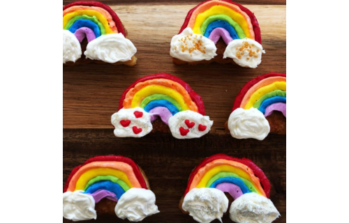 Regenboog Cakevormpjes Mal - per stuk - Bakken en decoreren