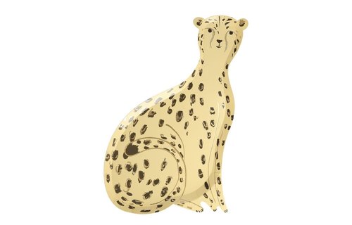Safari Animals Cheeta Borden - 8 stuks - Jungle Feestartikelen