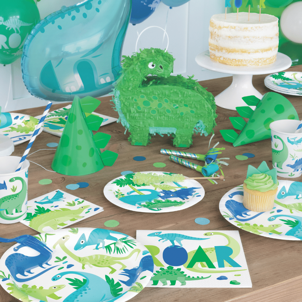 Dinosaur Hoedjes - 8 stuks - Dino feestartikelen