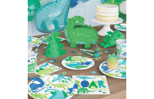 Dinosaur Hoedjes - 8 stuks - Dino feestartikelen