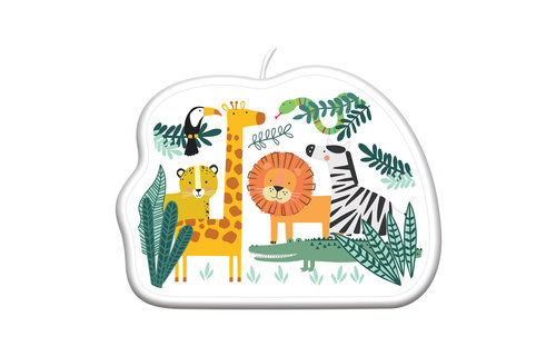 Get Wild Kaarsje - per stuk - Jungle feestartikelen