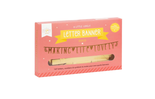 Letter Banner Goud - Set van 147 - Letterslinger DIY