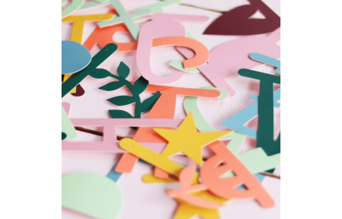 Letter Banner Boho Chic - Set van 147 - Letterslinger DIY