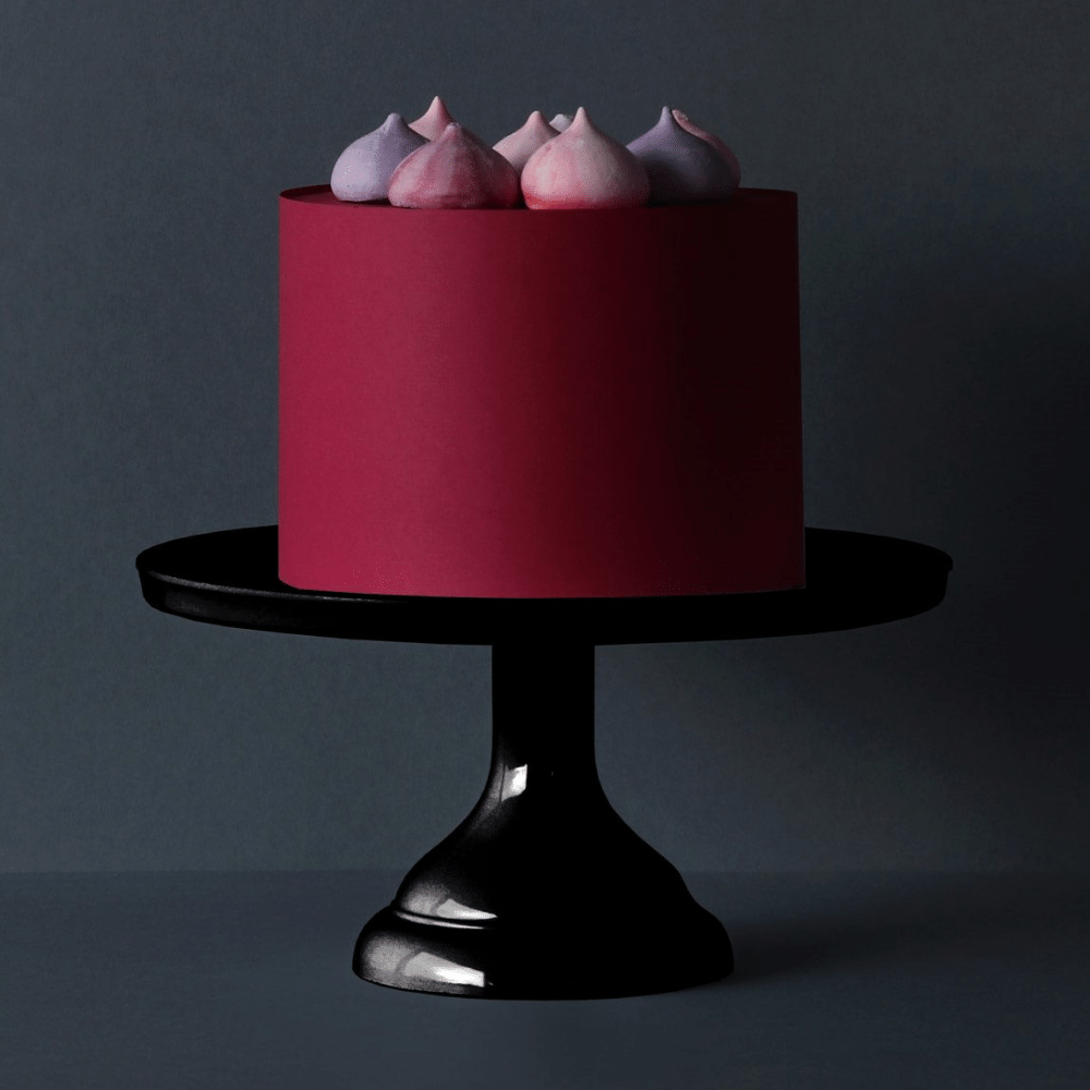 Taartplateau Zwart (Klein) - per stuk - Cake stands