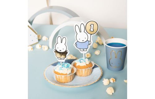 Nijntje Baby Blauw Bekers - 8 stuks - Feest met nijntje