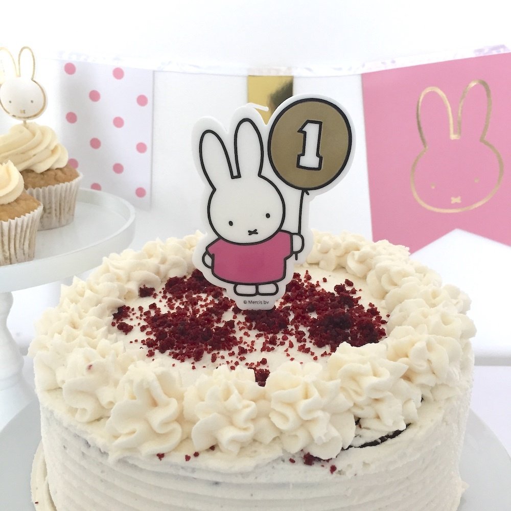 Nijntje Baby Roze Vlaggenlijn - per stuk - Feest met nijntje