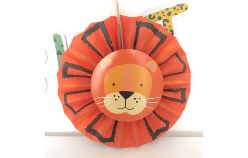 Get Wild Waaiers - 3 stuks - Jungle feestartikelen