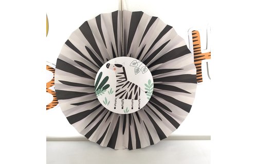Get Wild Waaiers - 3 stuks - Jungle feestartikelen