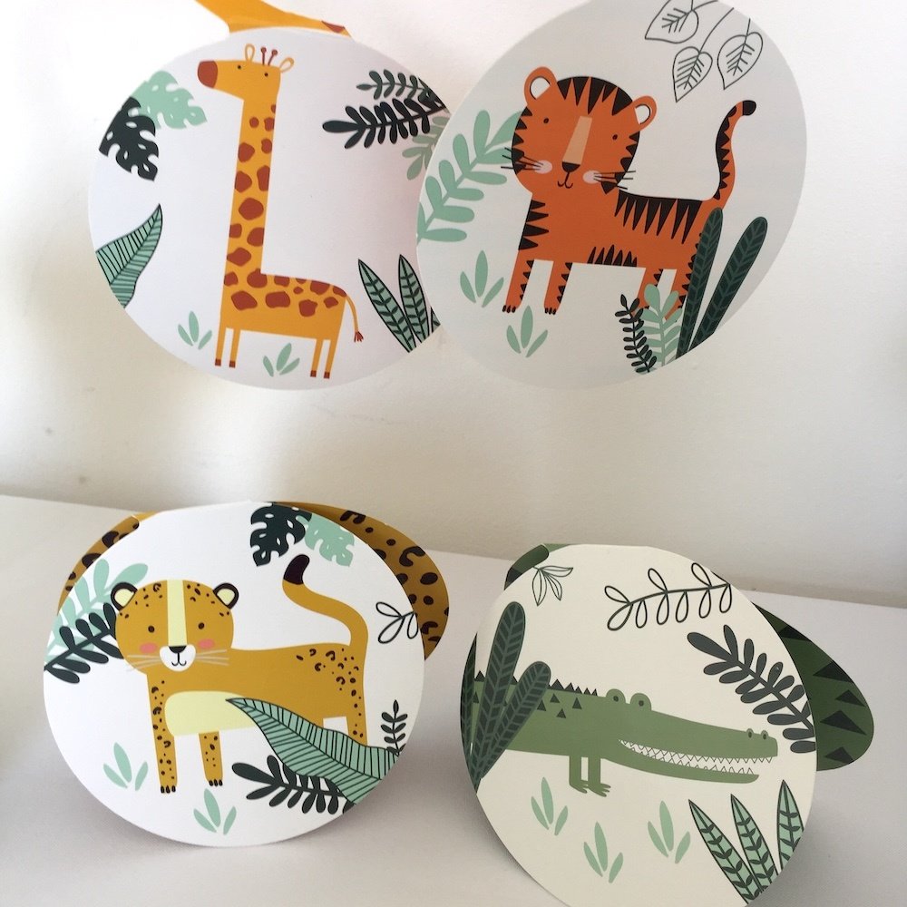 Get Wild Hangdecoraties - 6 stuks - Jungle feestartikelen