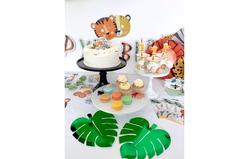 Get Wild Rietjes (Giraffe) - 8 stuks - Jungle feestartikelen