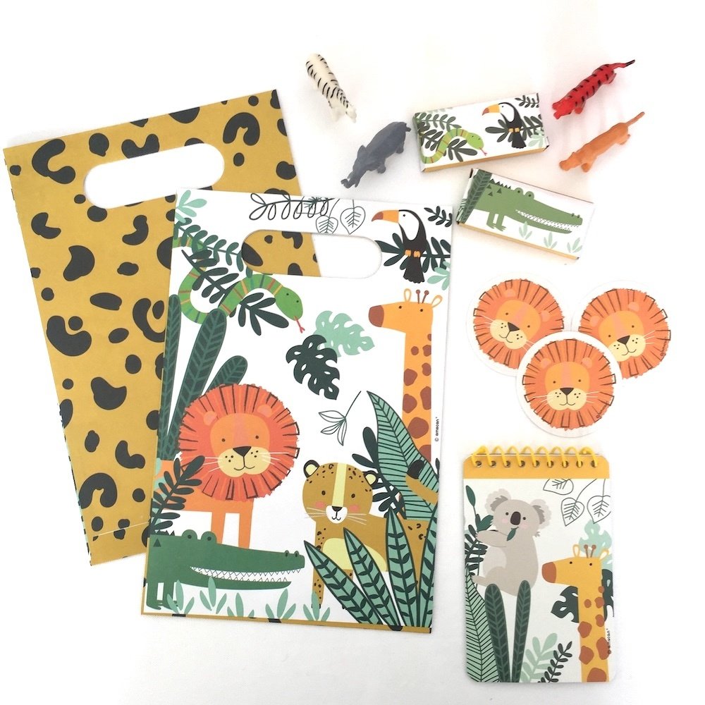 Get Wild Uitdeelcadeautjes - Set van 24 - Jungle feestartikelen