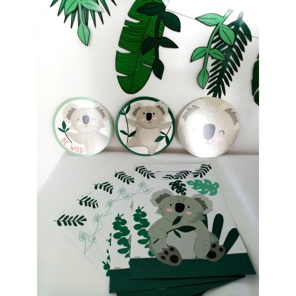 Koala Hangdecoraties - 12 stuks - Wild Life feestartikelen