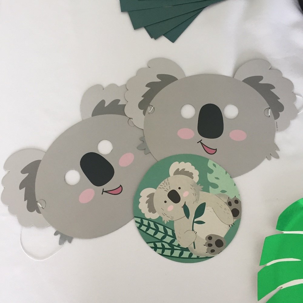 Koala Hangdecoraties - 12 stuks - Wild Life feestartikelen