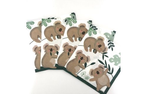 Koala Servetten - 16 stuks - Wild Life feestartikelen