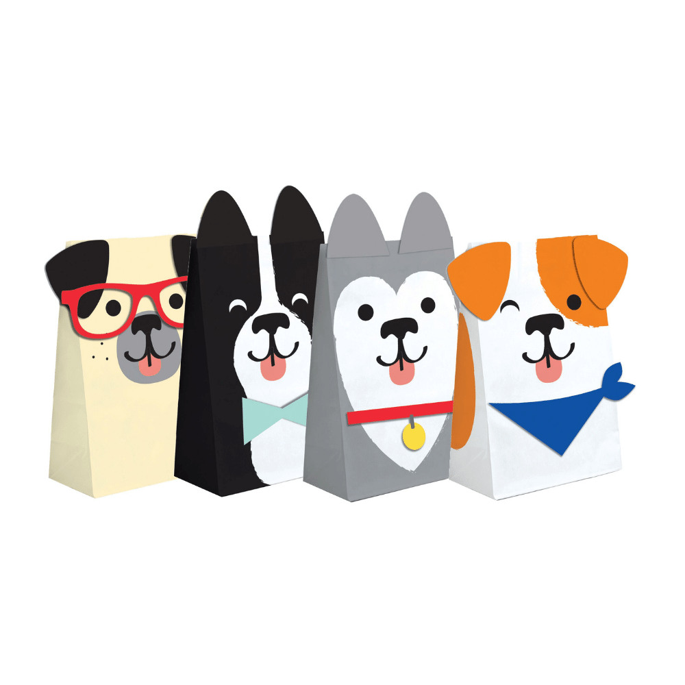 Dog Party Uitdeelzakjes - 8 stuks - Honden feestartikelen
