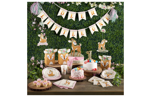 Deer Little One (Hert) Hangdecoraties - 3 stuks - Woodland Feestartikelen