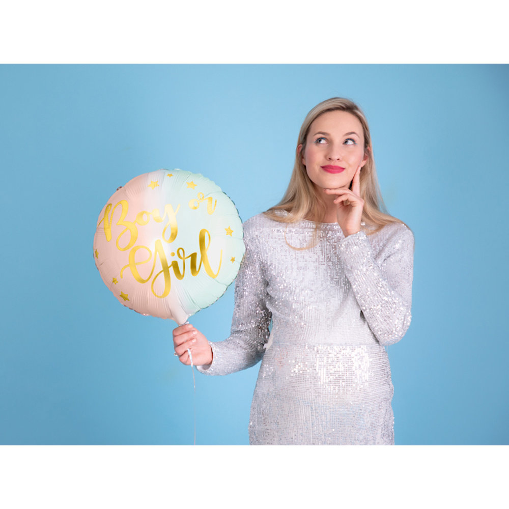 Boy or Girl folieballon - per stuk - Gender Reveal ballonnen