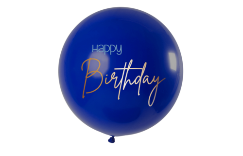 Jumbo Ballon Elegant Blauw - per stuk - 80 cm