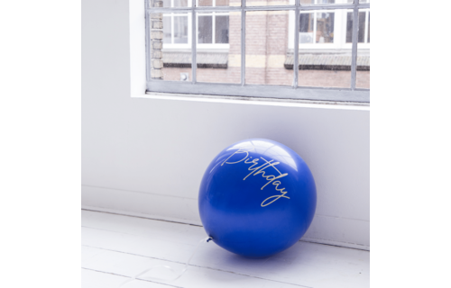 Jumbo Ballon Elegant Blauw - per stuk - 80 cm