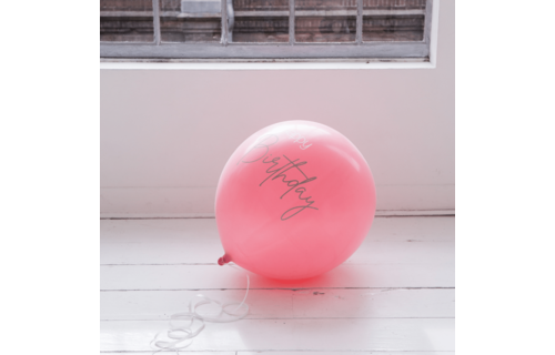 Jumbo Ballon Elegant Roze - per stuk - 80 cm