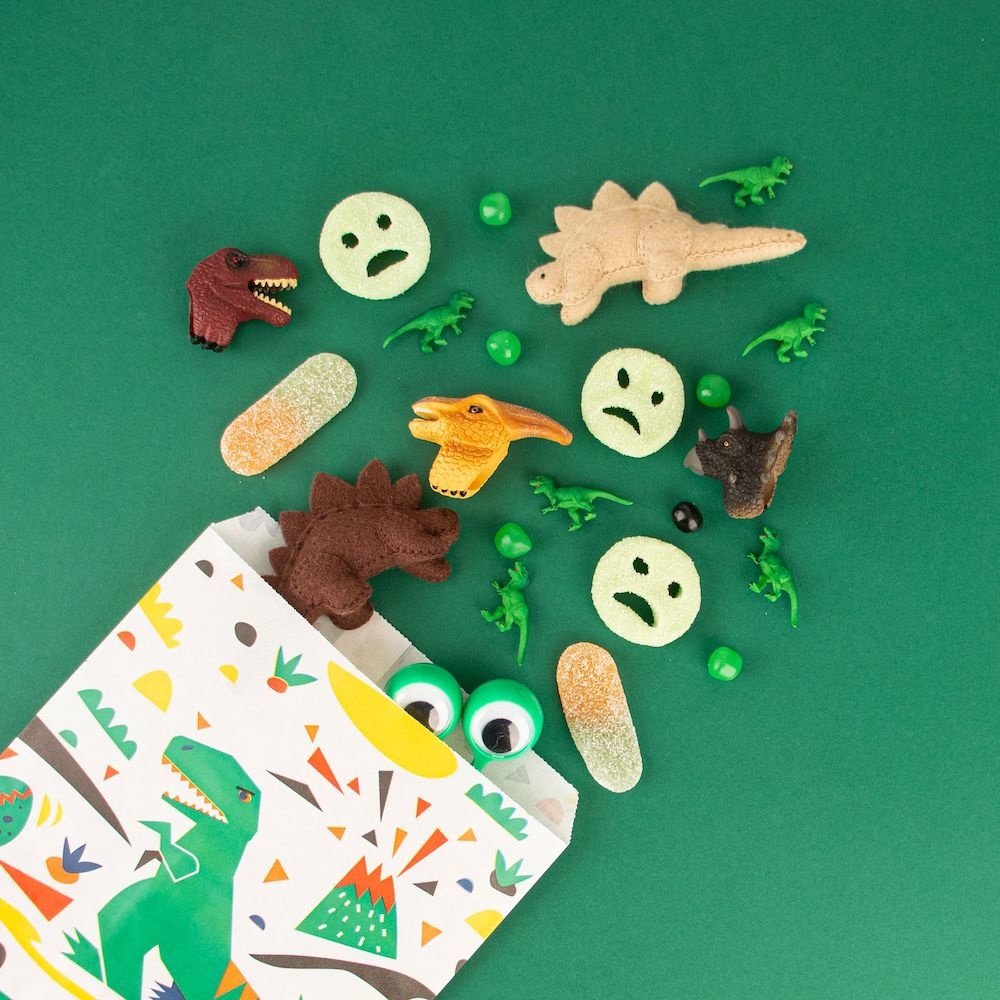 Dinosaurus Zakjes - 10 stuks - Uitdeelzakjes voor een dino feestje