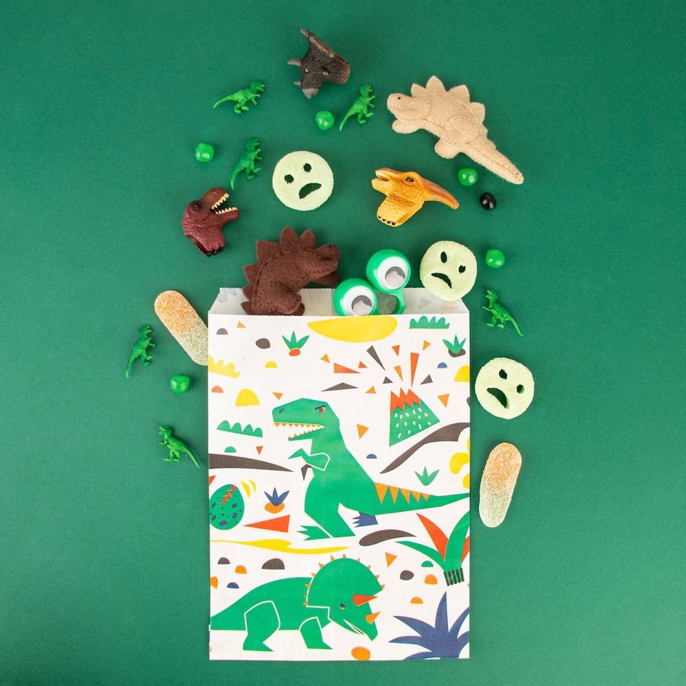 Dinosaurus Zakjes - 10 stuks - Uitdeelzakjes voor een dino feestje