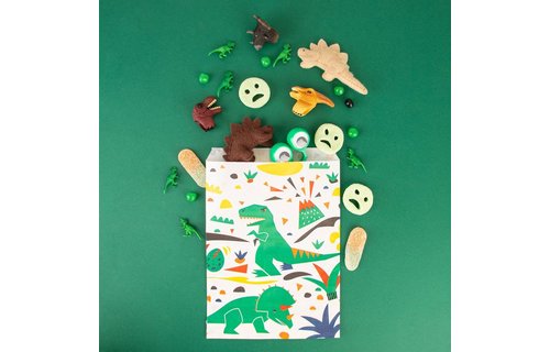 Dinosaurus Zakjes - 10 stuks - Uitdeelzakjes voor een dino feestje