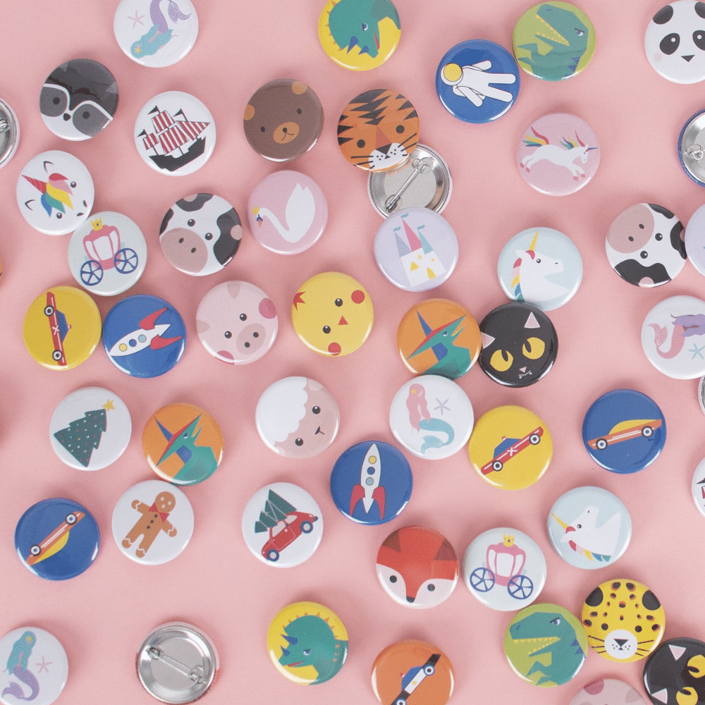 Vintage Cars Buttons - Set van 12 - Voertuigen feestartikelen