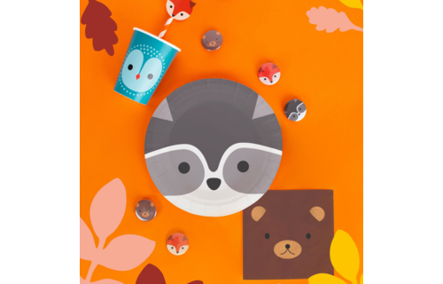 Mini Forest Animals Servetjes (Beer) - 20 stuks - Woodland Bosdieren