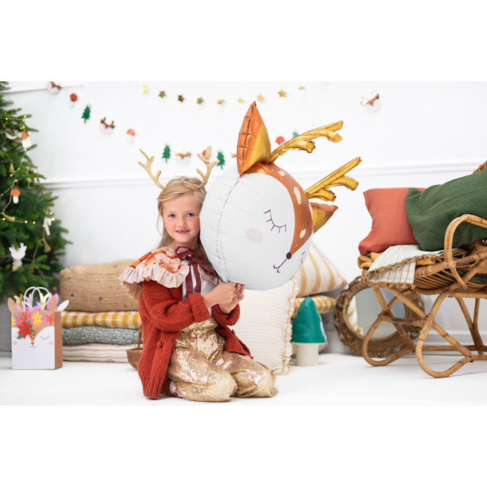 Deer (Hert) Kop Folieballon Supershape - per stuk - Woodland Feestartikelen