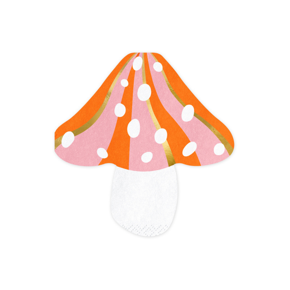 Paddenstoel Servetten - 20 stuks - Mushroom