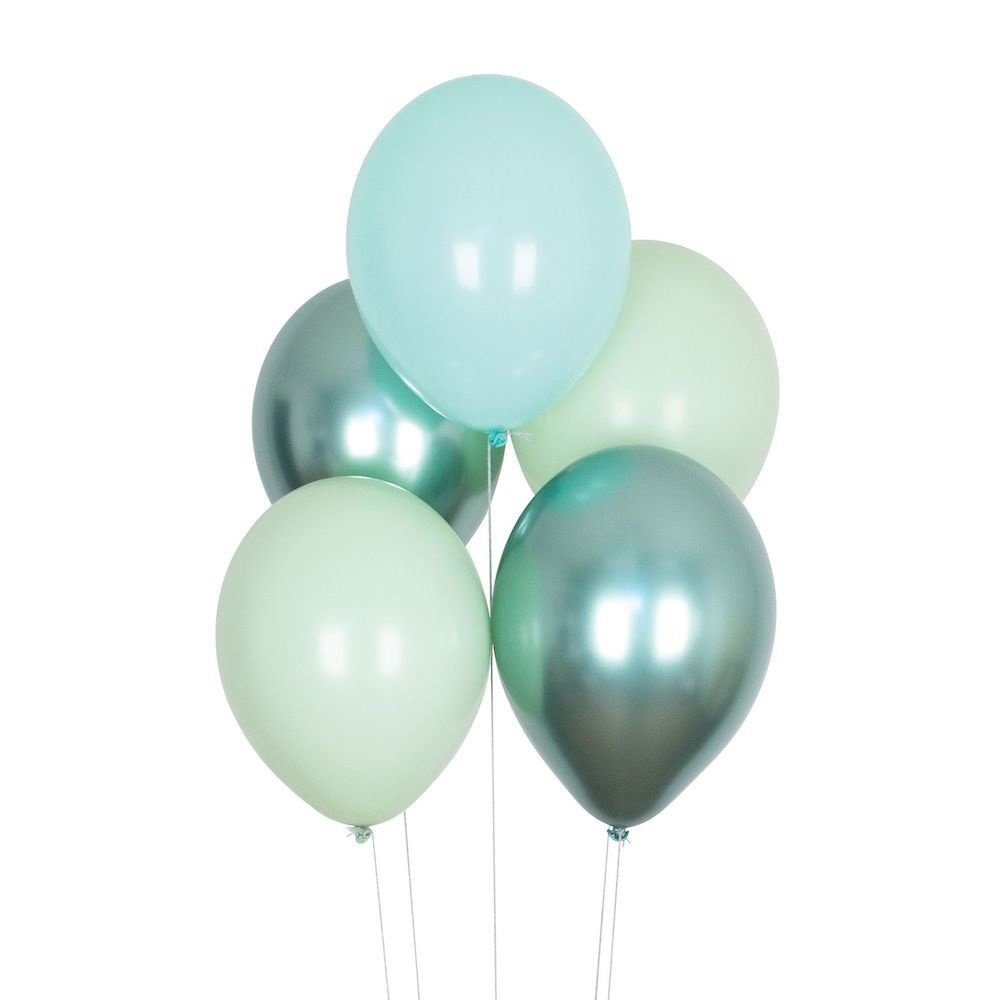 Ballonnen Mix Mint Groen - 10 stuks - 30 cm