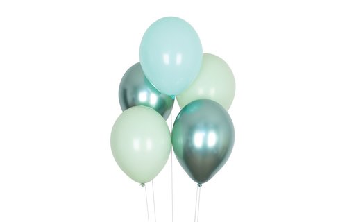 Ballonnen Mix Mint Groen - 10 stuks - 30 cm