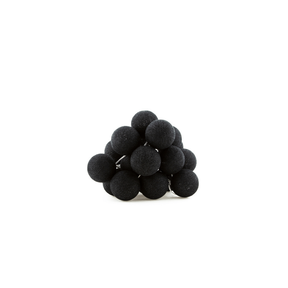 Cotton Ball Lights Lichtslinger Zwart - per stuk - 20 ballen