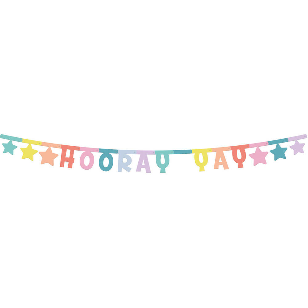 Slinger 'Hooray Yay' Pastel - per stuk - Letterslingers