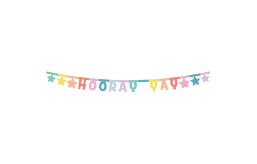 Slinger 'Hooray Yay' Pastel - per stuk - Letterslingers
