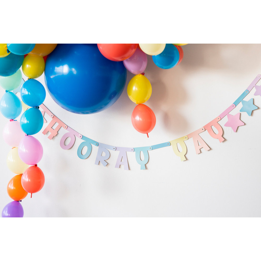 Slinger 'Hooray Yay' Pastel - per stuk - Letterslingers