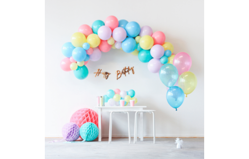 Mini Ballonnen Mix Pastel - 50 stuks - 13 cm