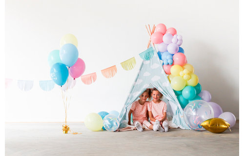 Mini Ballonnen Mix Pastel - 50 stuks - 13 cm