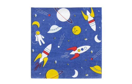 Cosmic Servetten - 20 stuks - Voor een space feestje