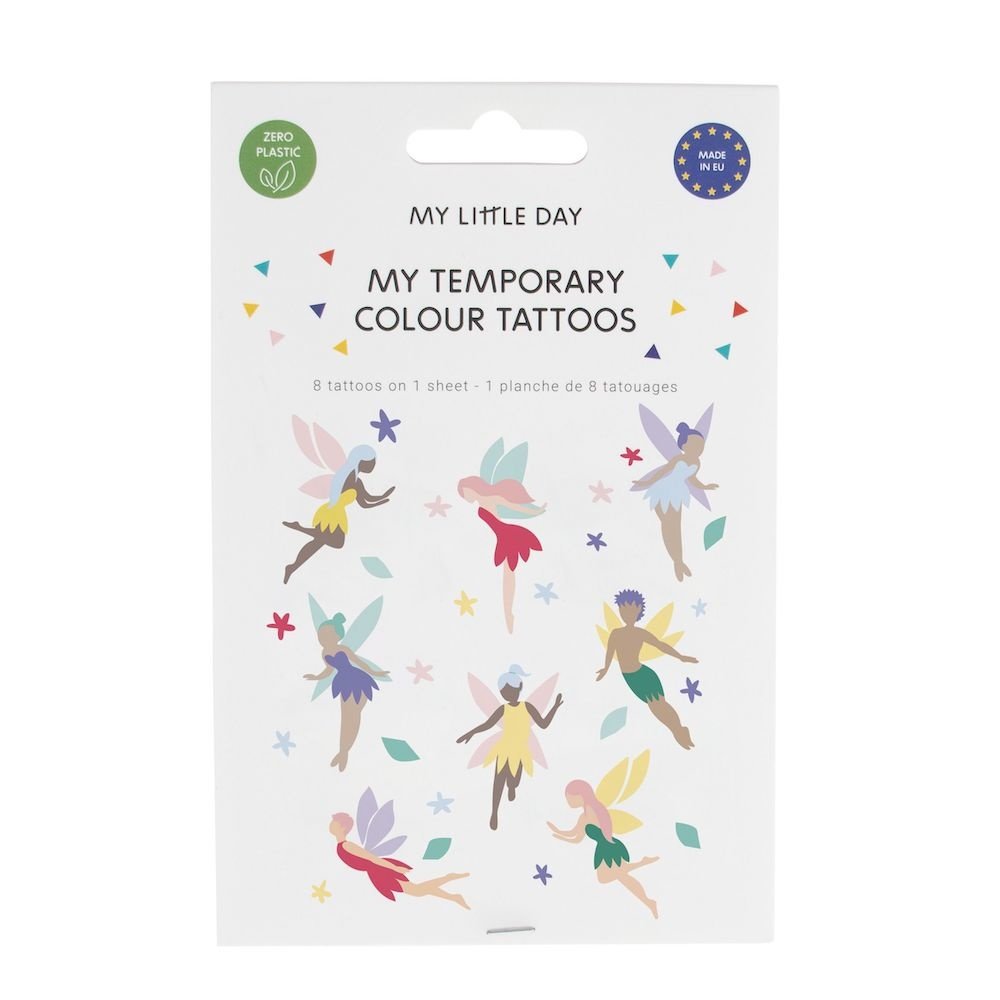 Feeën Plaktatoeages - Set van 8 - Tijdelijke tattoos