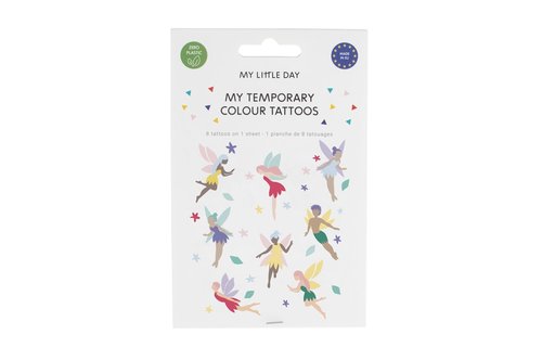 Feeën Plaktatoeages - Set van 8 - Tijdelijke tattoos