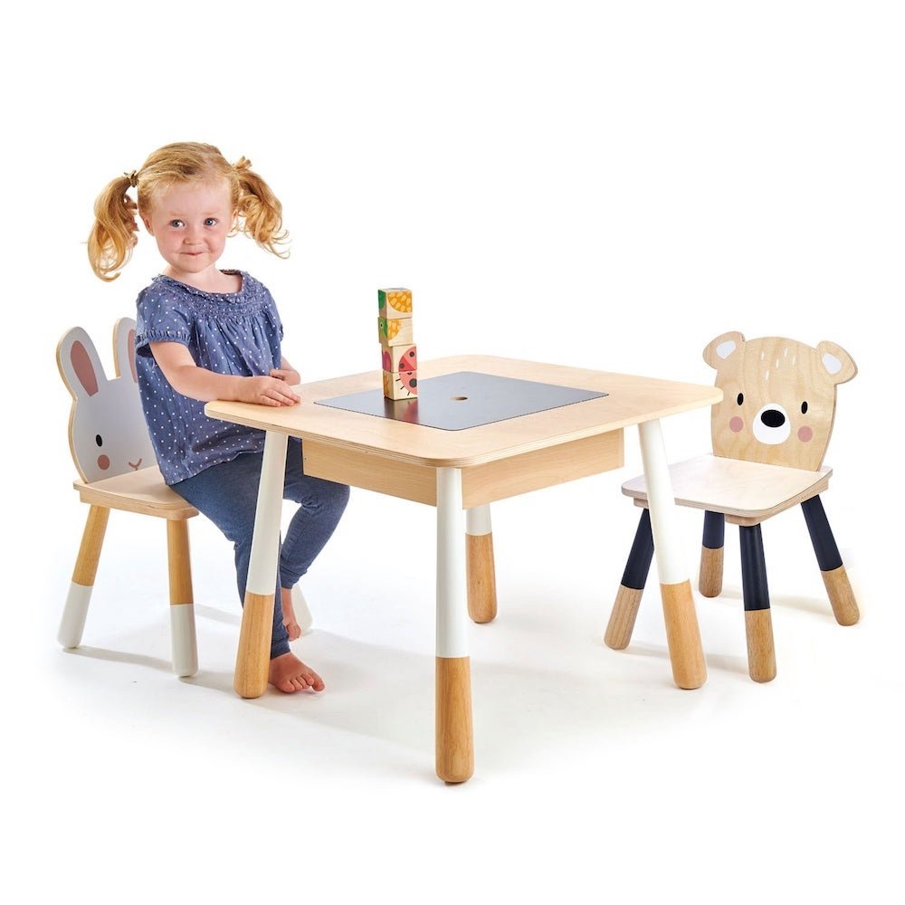 Stoel Woud Beer - per stuk - Kindermeubels
