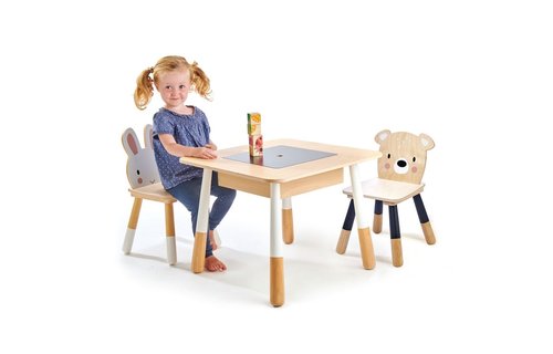 Stoel Woud Beer - per stuk - Kindermeubels