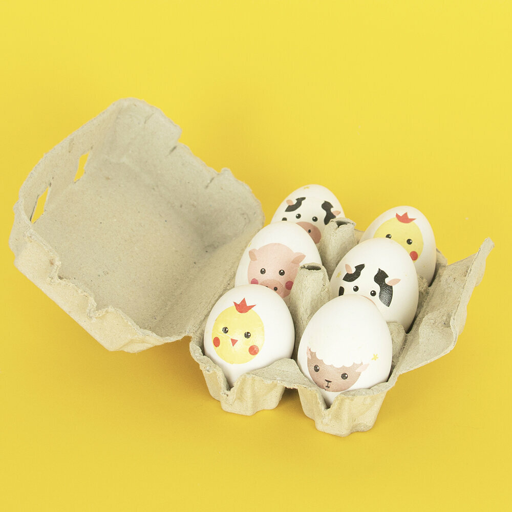 Mini Farm Animals Plaktatoeages - Set van 8 - Boerderijdieren